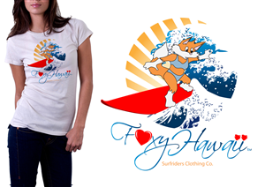 SURF RIPPER - FOXY SURFER GIRL | T-Shirt-Design von A DESIGN FOR YOU