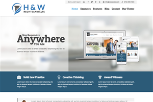 H & W Rechtsanwälte | Logo Design by ddamian_dd