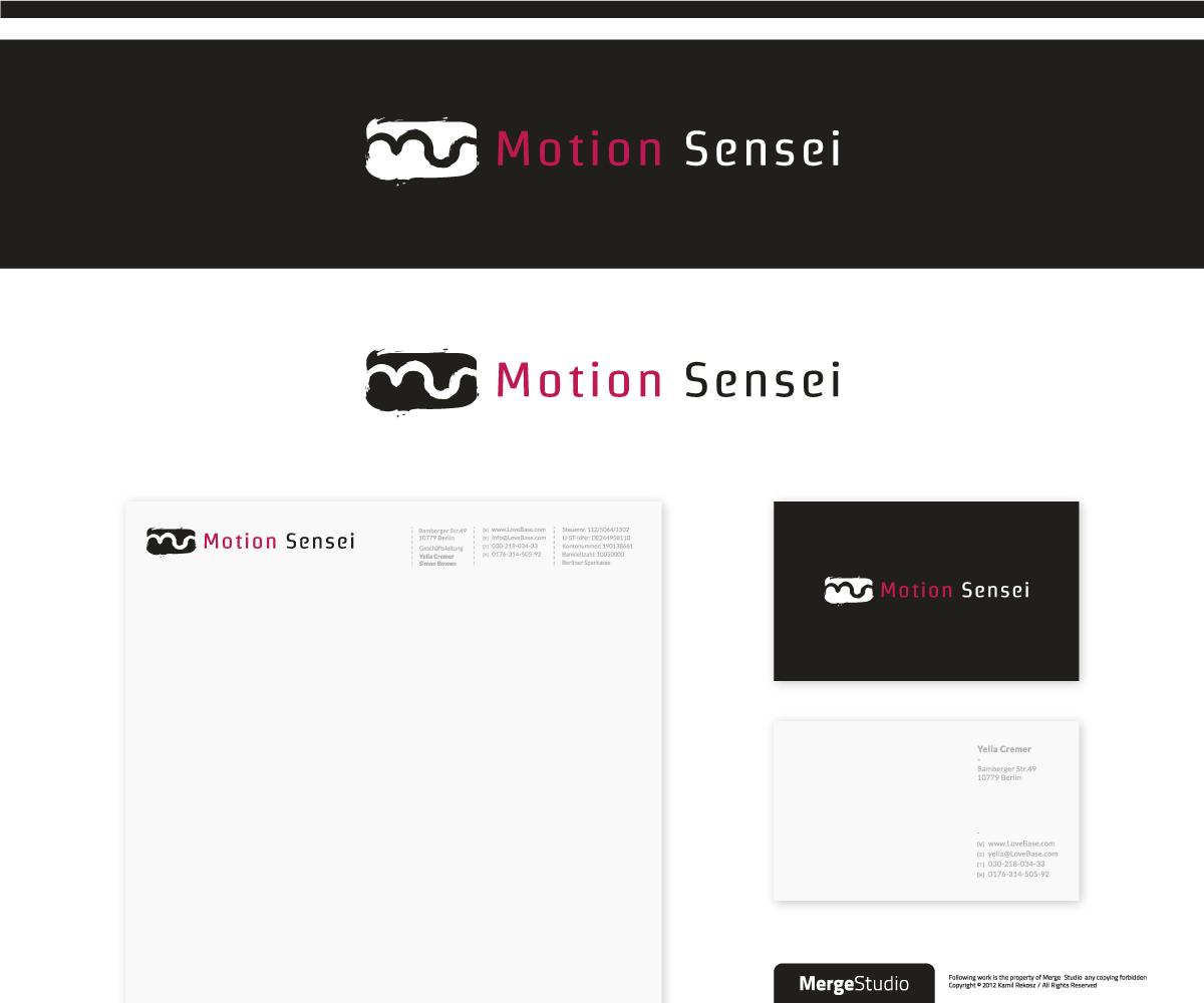 Logo Design by MergeStudio for Motion Sensei | Design #1346493