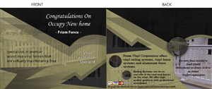 Postcard Design by mdridwan339 for Prizm Vinyl Corporation | Design #4431890