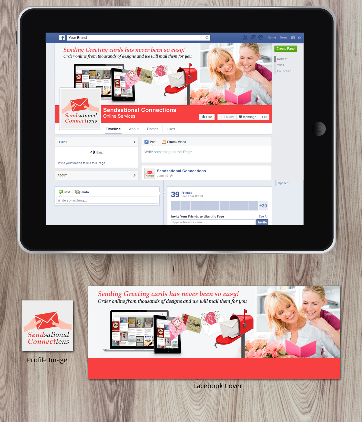 Facebook-Design von Nelsur für dieses Projekt | Design #4249372