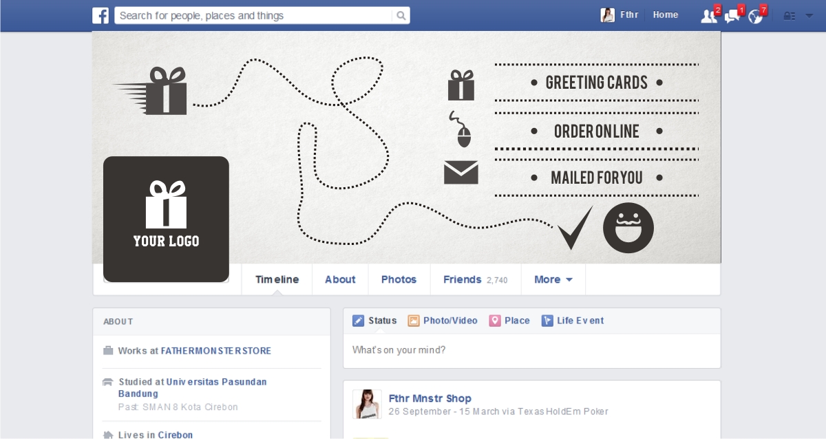 Facebook Design by fathermonstercustom for this project | Design #4247159