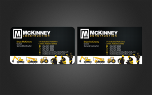 Business Card Design by Harshan for McKinney Construction | Design: #4290607