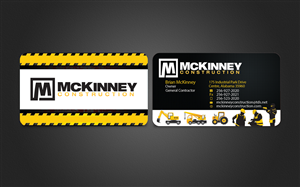 Business Card Design by Harshan for McKinney Construction | Design: #4290748