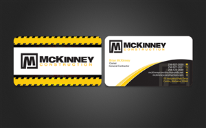 Business Card Design by Harshan for McKinney Construction | Design: #4290874