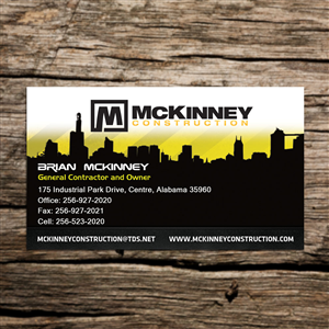 Design de Carte de Visite par Sandaruwan pour McKinney Construction | Design #4240860