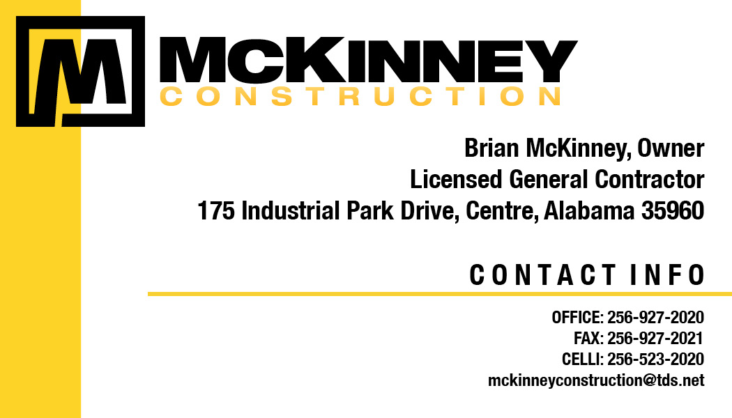 Diseño de Tarjeta de Presentación por ienekevz10 para McKinney Construction | Diseño #4238648