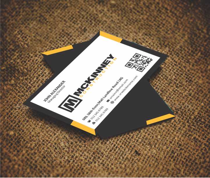 Diseño de Tarjeta de Presentación por AwsomeD para McKinney Construction | Diseño #4259208