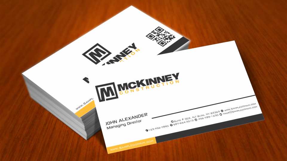 Diseño de Tarjeta de Presentación por AwsomeD para McKinney Construction | Diseño #4259213