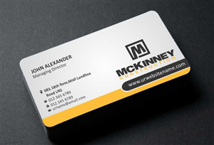 Business Card Design by AwsomeD for McKinney Construction | Design: #4259215