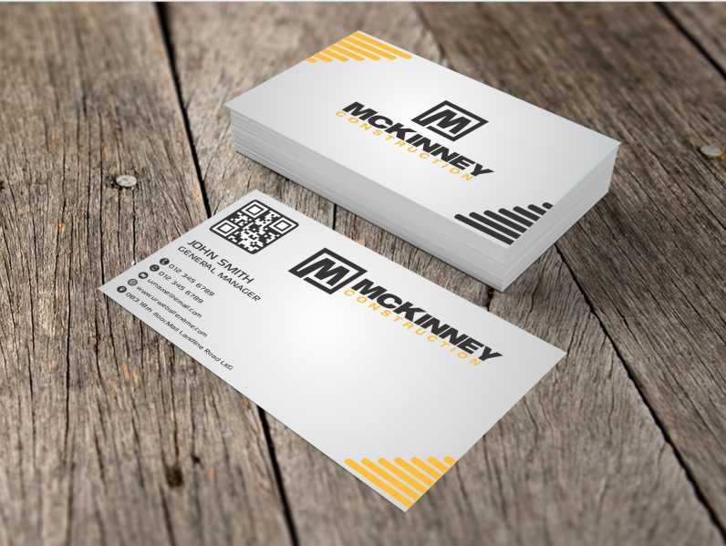 Diseño de Tarjeta de Presentación por AwsomeD para McKinney Construction | Diseño #4259227