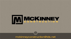 Business Card Design by LEE MING YAO for McKinney Construction | Design: #4278010