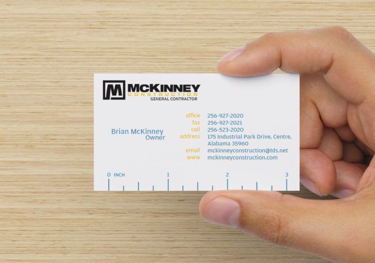 Business Card Design by BMF Design for McKinney Construction | Design #4275593