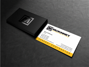 Business Card Design by Atvento Graphics for McKinney Construction | Design: #4272563
