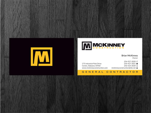Design de Carte de Visite par Atvento Graphics pour McKinney Construction | Design #4347370
