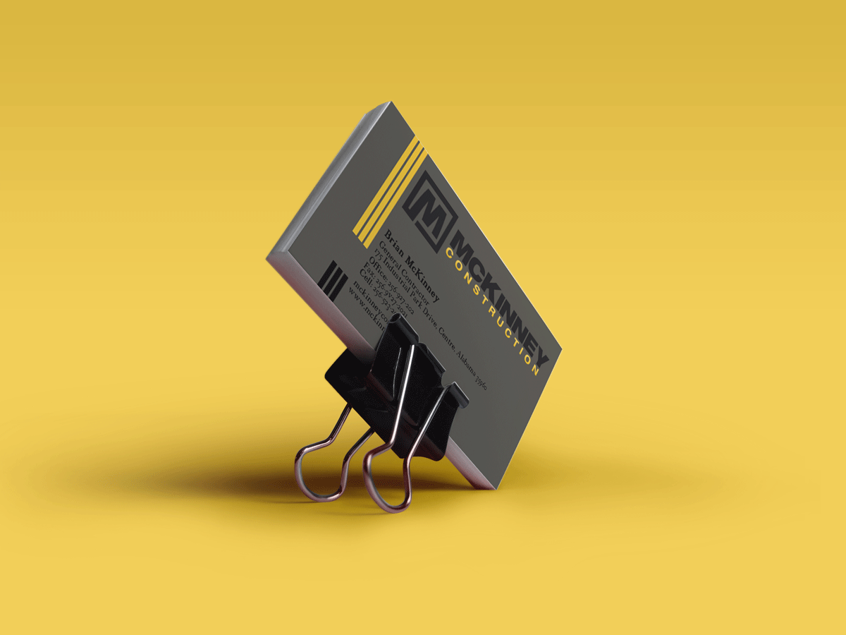 Business Card Design by ykbmys for McKinney Construction | Design #4228298