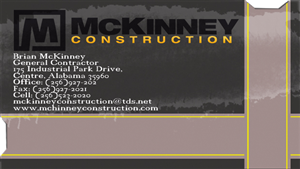 Business Card Design by ykbmys for McKinney Construction | Design: #4255861