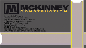 Business Card Design by ykbmys for McKinney Construction | Design: #4255863