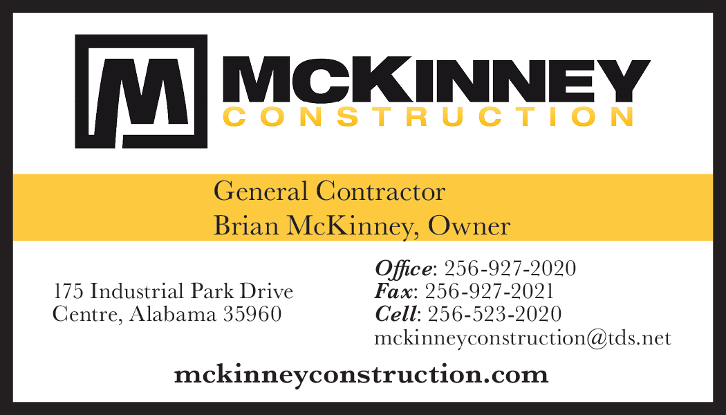 Business Card Design by Chelsie.Tooke for McKinney Construction | Design #4256661