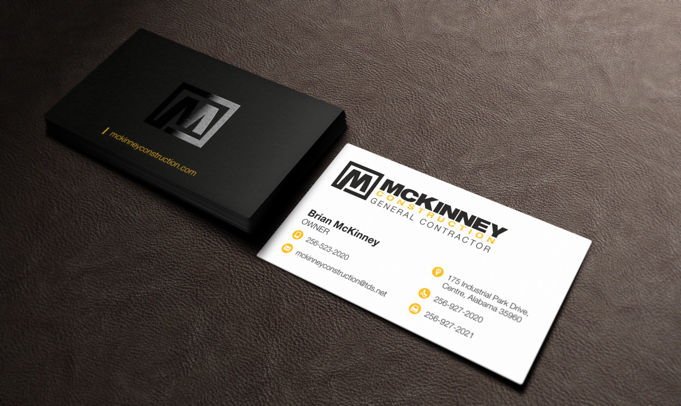 Diseño de Tarjeta de Presentación por HYPdesign para McKinney Construction | Diseño #4252875