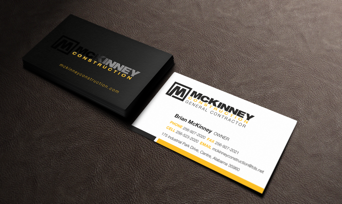 Business Card Design by HYPdesign for McKinney Construction | Design #4252877