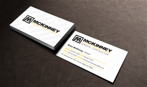 Business Card Design by HYPdesign for McKinney Construction | Design: #4252883