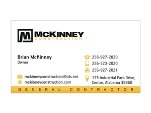Business Card Design by Sushma for McKinney Construction | Design: #4226646