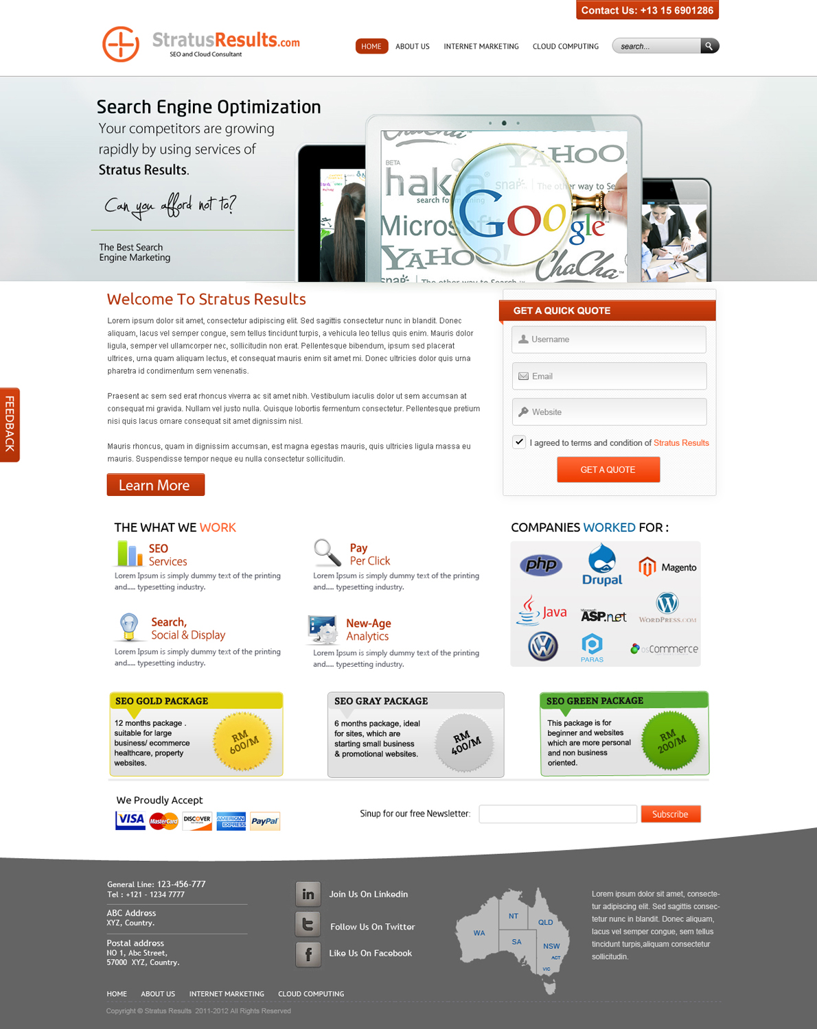 Web Design by OM for SR-Design | Design #1215157