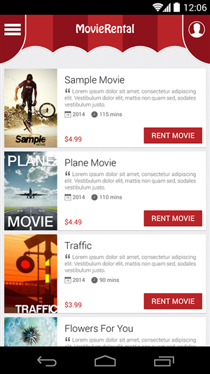 Mobile digital movie retailer needs design for rewards program app  | App-Design von iLexter