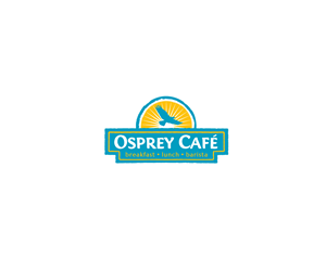 Osprey Cafe         tagline:   breakfast.lunch.barista | Diseño de Logo por Buck Tornado
