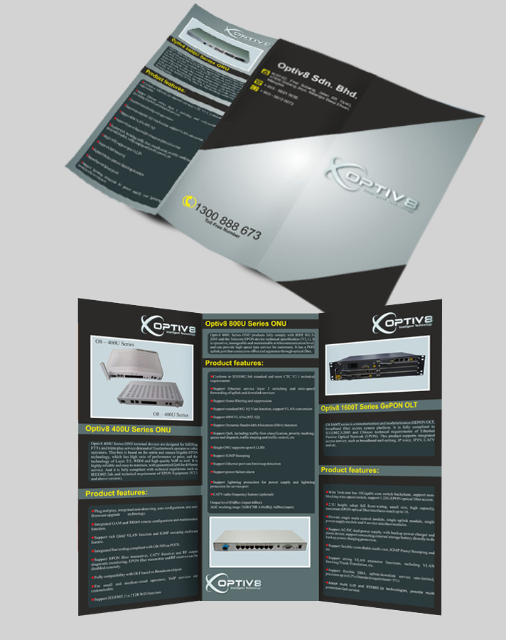 Brochure Design by ISOLZ INFOTECH for Optiv8 Sdn Bhd | Design #4353092