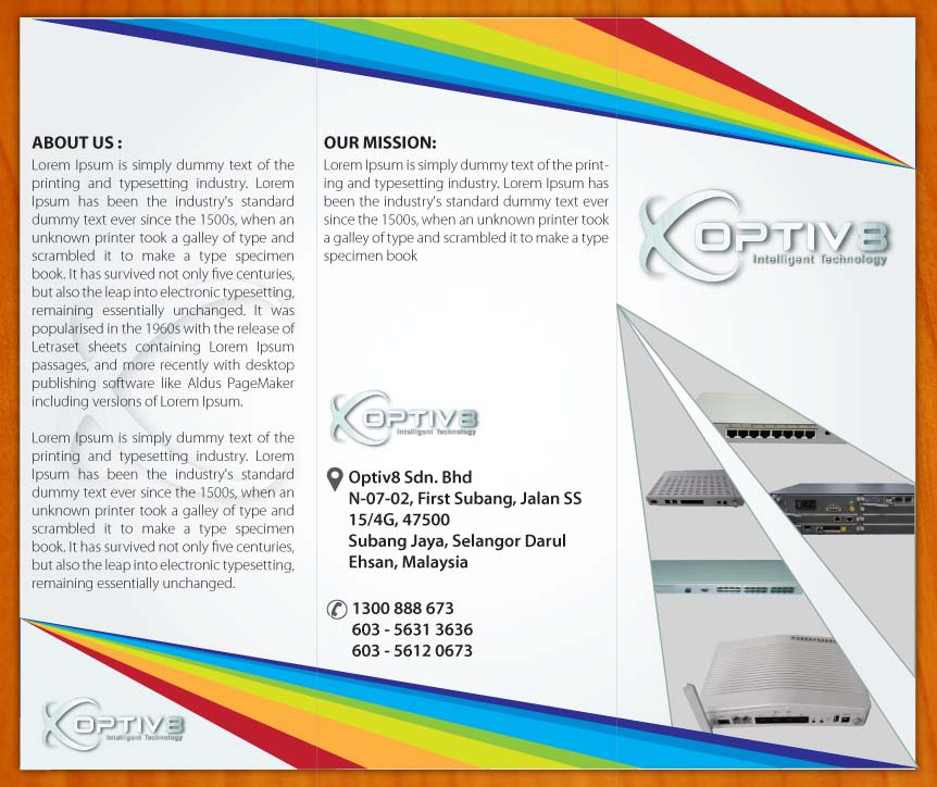 Design de Brochure par Sbss pour Optiv8 Sdn Bhd | Design #4253309