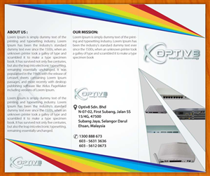 Brochure Design by Sbss for Optiv8 Sdn Bhd | Design: #4253309