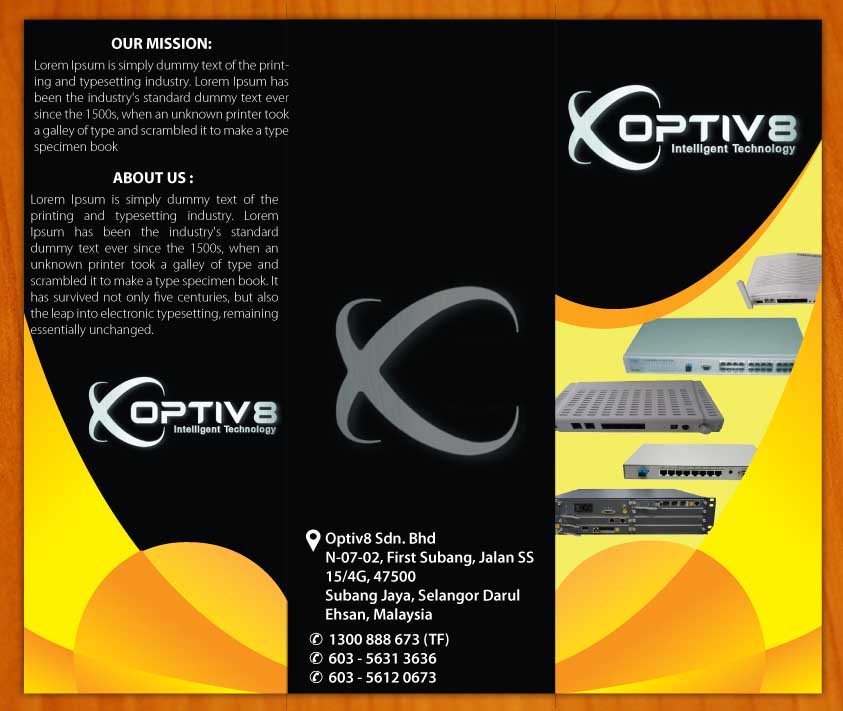 Diseño de Brochure por Sbss para Optiv8 Sdn Bhd | Diseño #4253310