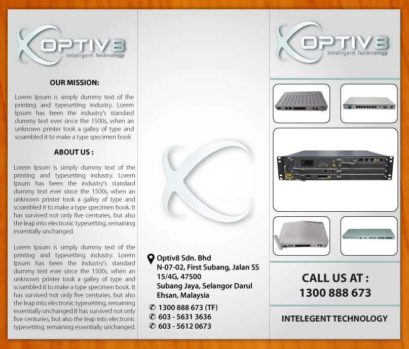 Brochure Design by Sbss for Optiv8 Sdn Bhd | Design #4253328