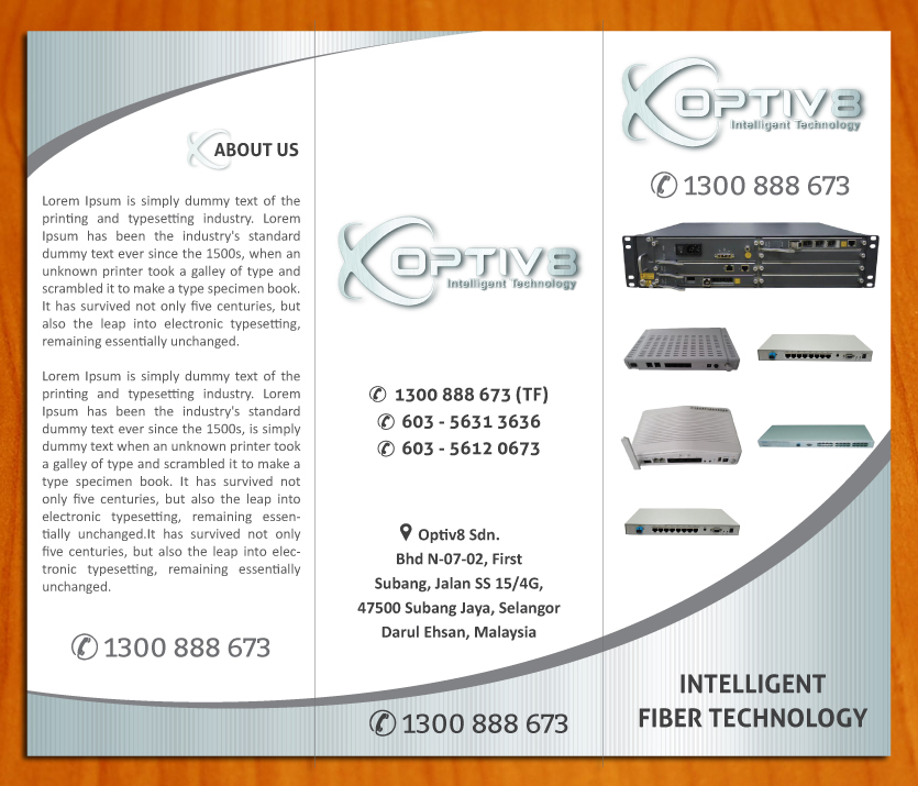 Brochure Design by Sbss for Optiv8 Sdn Bhd | Design #4259024