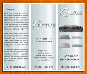 Brochure Design by Sbss for Optiv8 Sdn Bhd | Design: #4259032