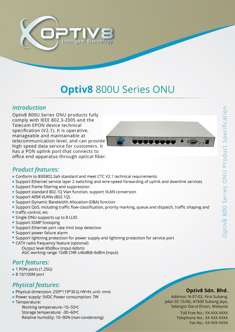 Brochure Design by ipratikbarot for Optiv8 Sdn Bhd | Design #4261293