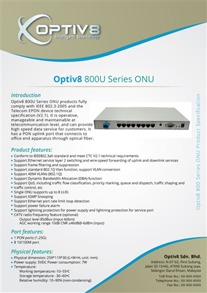 Brochure Design by ipratikbarot for Optiv8 Sdn Bhd | Design: #4261293