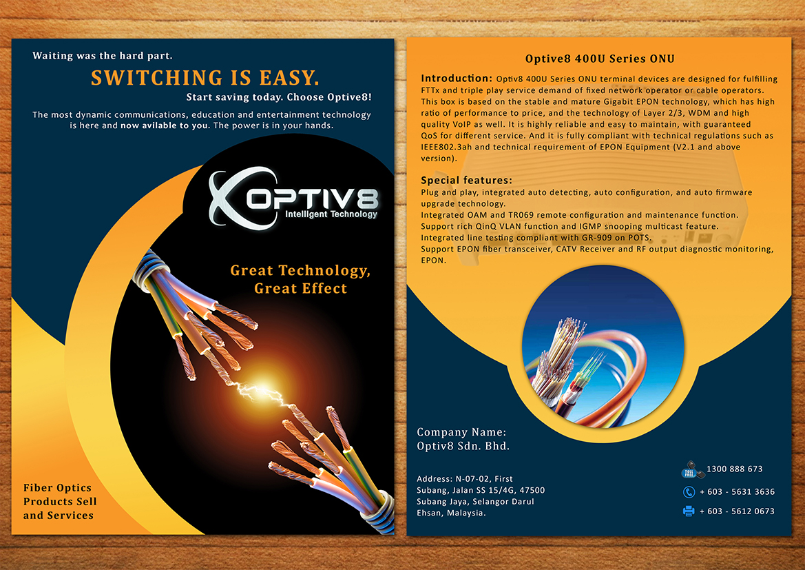Brochure Design by SD Web Creation for Optiv8 Sdn Bhd | Design: #4293783