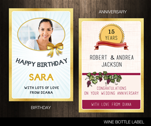 Personalised Wine Labels | Grafik-Design von CG PRITAM