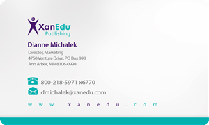 XanEdu Business Cards | Diseño de Tarjeta de Presentación por disign