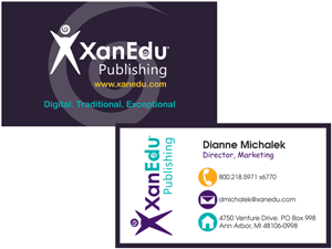 XanEdu Business Cards | Diseño de Tarjeta de Presentación por Suzie Q - Q13Designs.com