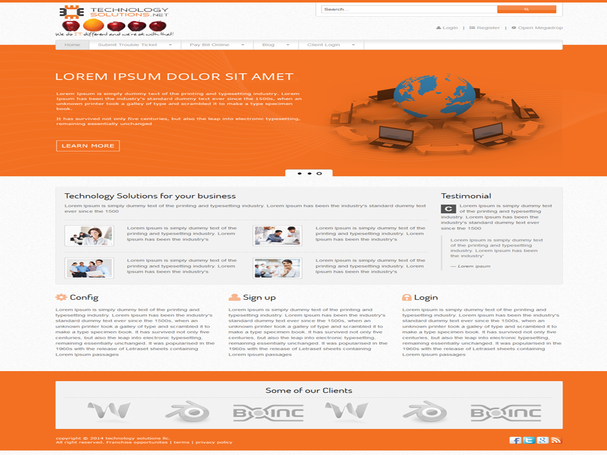 Web Design by GlobalTech for this project | Design #4331474