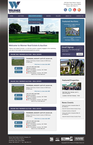WP website design for Warner | Graphic Design by Creative X Designs