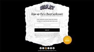 Burst Webcomic | Web Design by Mayank Patel
