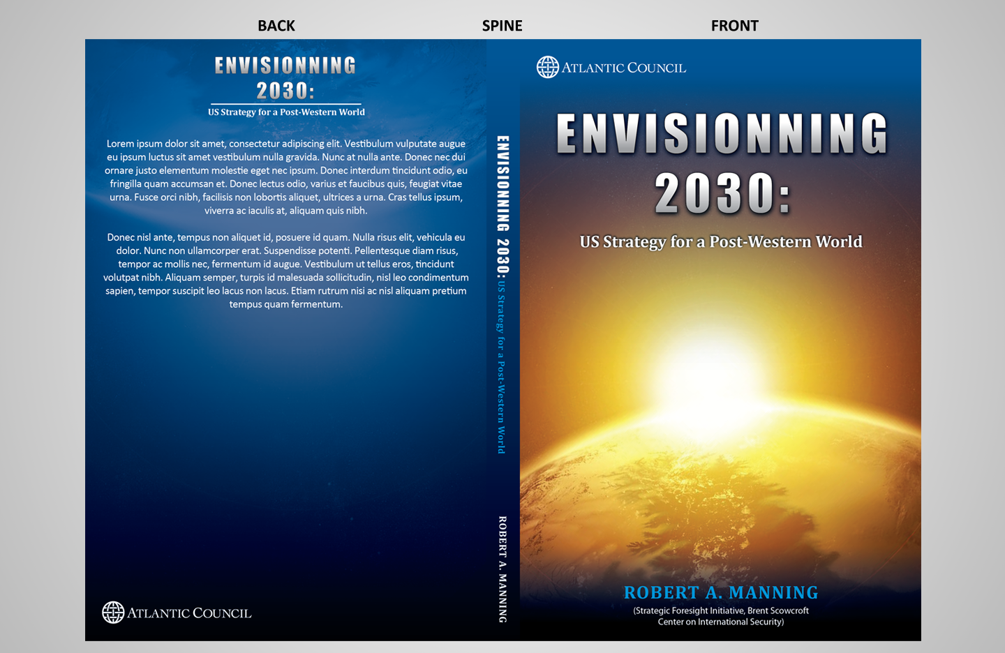 Book Cover Design by Sumit.S for Atlantic Council | Design #1232779
