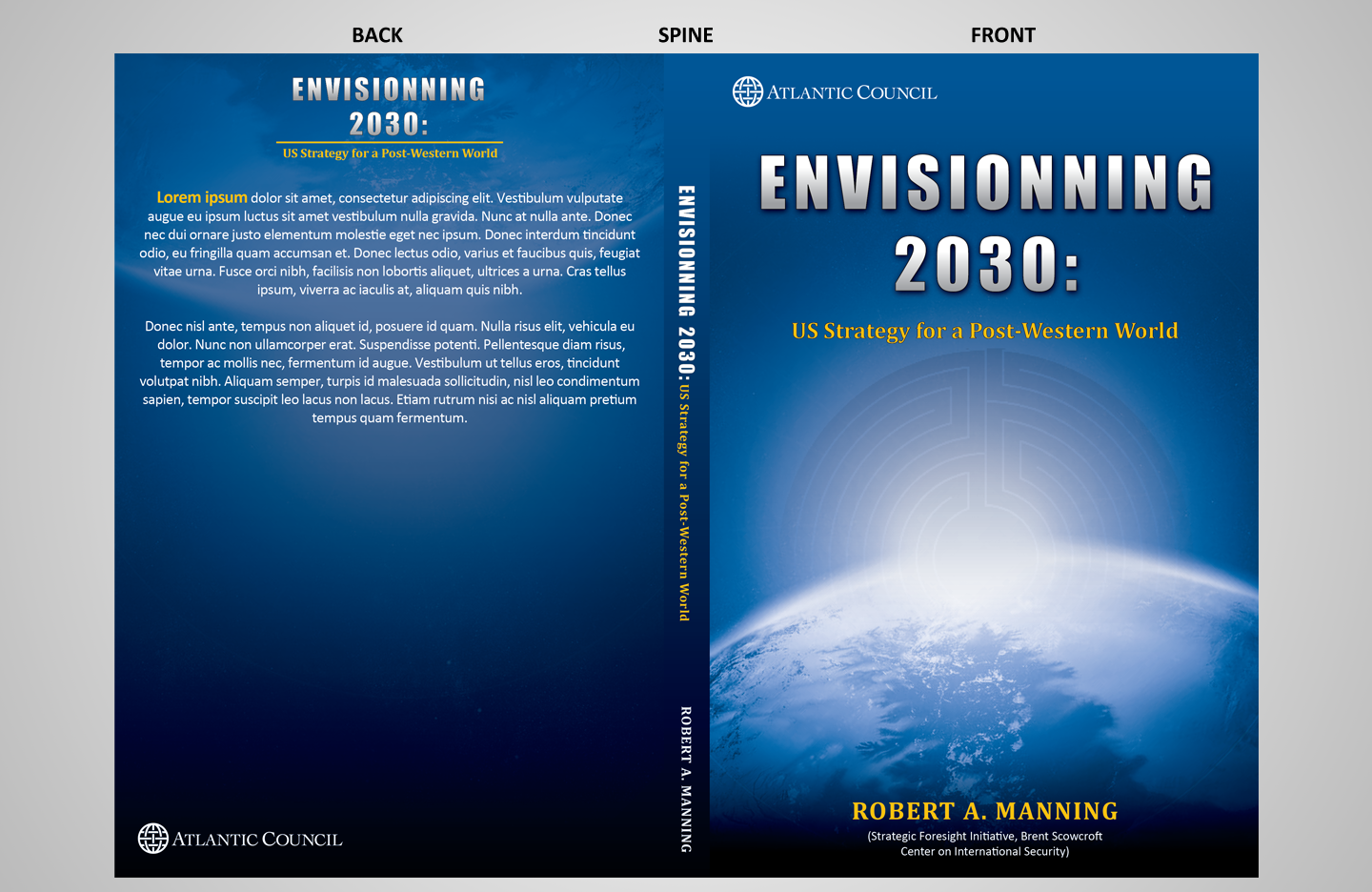 Book Cover Design by Sumit.S for Atlantic Council | Design #1232862