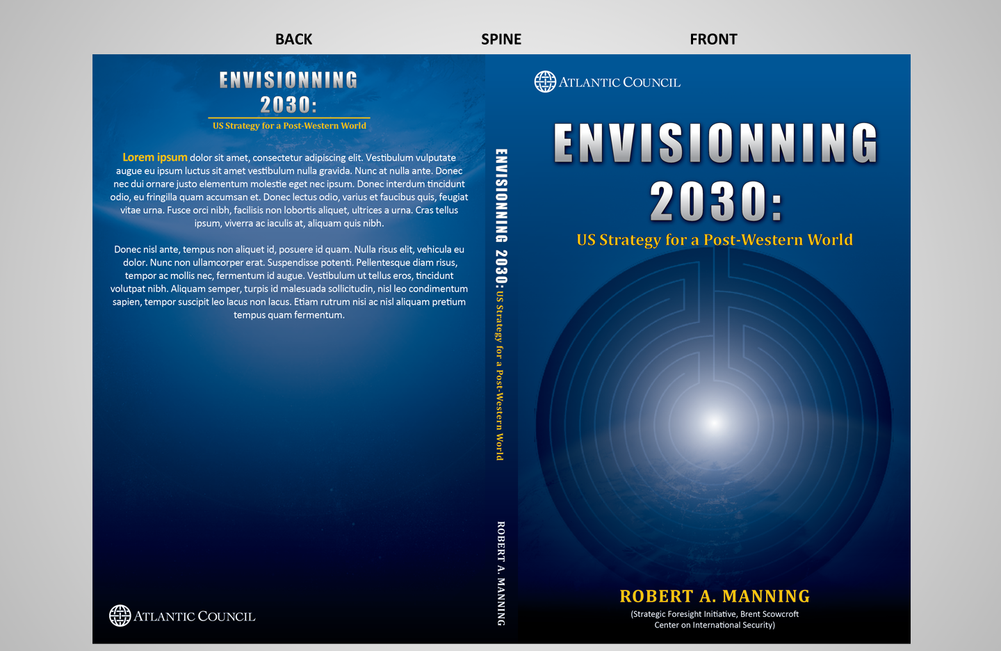 Book Cover Design by Sumit.S for Atlantic Council | Design #1236484