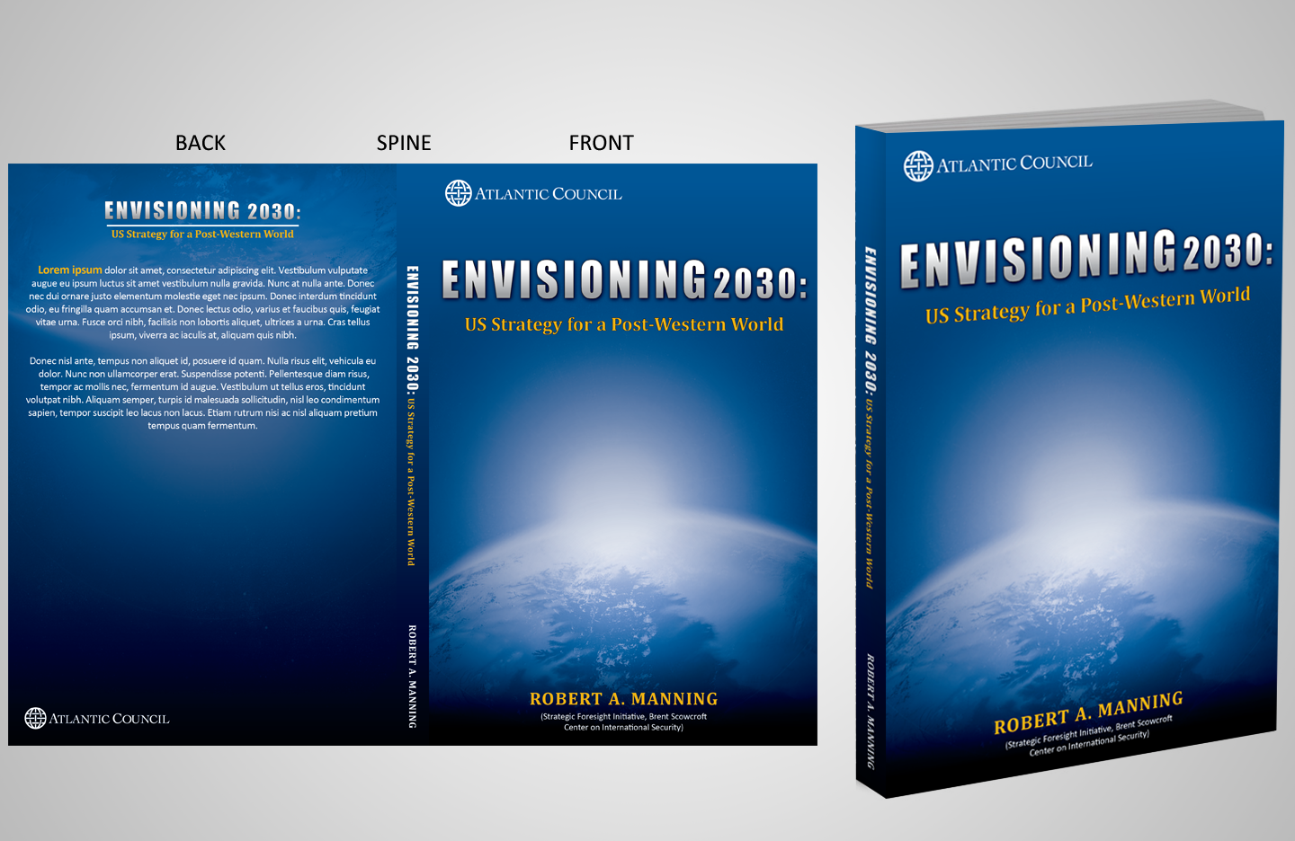 Book Cover Design by Sumit.S for Atlantic Council | Design #1242408